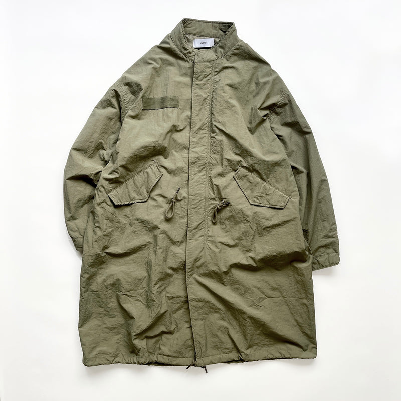 【SAMPLE】loose silhouette military mods coat / oliveディティール画像